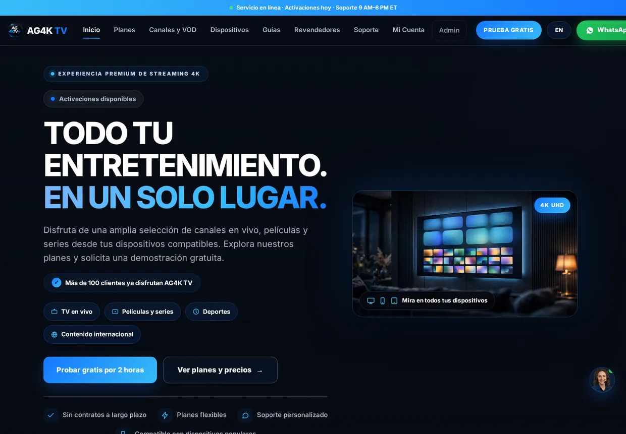 AG 4K TV — desktop